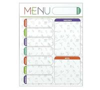 Fridge Planner with Magnetic Dry Erase Whiteboard Sheet 11,02 x 8,27 Inches for Kitchen, Reusable Checklist and Daily Schedule Organizer Shopping, Meal Planning, Work Efficiency