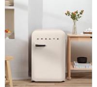 FRIDGE RETRO 107L - Frigorifero In Stile Retrò Bianco Panna