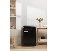 FRIDGE RETRO 107L - Frigorifero In Stile Retrò Nero