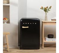 FRIDGE RETRO 107L - Frigorifero In Stile Retrò Nero
