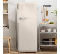 FRIDGE RETRO 281L - Frigorifero In Stile Retrò Bianco Panna