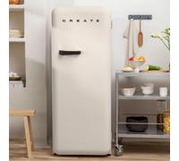 FRIDGE RETRO 281L - Frigorifero In Stile Retrò Bianco Sporco