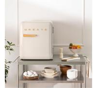 FRIDGE RETRO 48L - Frigorifero In Stile Retrò Bianco Panna