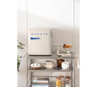 FRIDGE RETRO 48L - Frigorifero In Stile Retrò Bianco Panna