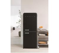 FRIDGE RETRO COMBI 401L - Frigorifero Combinato In Stile Retrò Nero