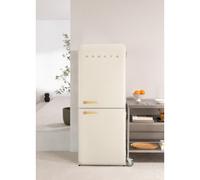 FRIDGE RETRO COMBI - Frigorifero Combinato In Stile Retrò 401L Bianco Sporco