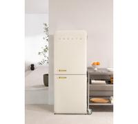 FRIDGE RETRO COMBI - Frigorifero Combinato In Stile Retrò 401L Bianco Sporco