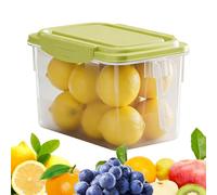 Fridge Storage Container - Food Preservation Tray, 4.5L Fruit Storage for Families, PP Material Stackable Pantry Solution, Kitchen Food Container with Airtight Lid, Organizer Box for Storing & Serving
