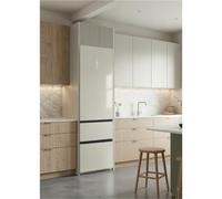 FRIDGE STUDIO COMBI PRO FLEX 401 - Frigorifero Da 401L In Stile Italiano Con Perfect Fit, Space Pro E Care+ Bianco Sporco