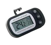 Fridge Temperature Gauge - Large LCD Digital Thermometer | ABS Waterproof IPX3 Max/Min Record Function, Easy To Read Refrigerator Freezer Monitor For Home Kitchen Food Safety And Energy Saving