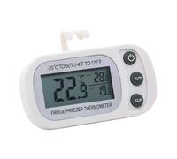 Fridge Temperature Gauge - Large LCD Digital Thermometer | ABS Waterproof IPX3 Max/Min Record Function, Easy To Read Refrigerator Freezer Monitor For Home Kitchen Food Safety And Energy Saving