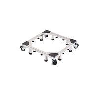 Fridge Trolley Wheels Washing Machine Base Roller Stand 4 Castors Dolly Heavy Duty Washing Machine Base Adjustable Length/Width 43-66Cm Refrigerator And Dryer Bracket(Grey-7.5Cm)