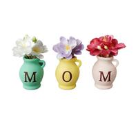 Fridge Vase Magnets, Mini Silicone Vase, Cute Aesthetic Decor, Artificial Flower Magnetic Holder for Stylish Display Use Home Kitchen Office School Locker Whiteboard Window Decoration