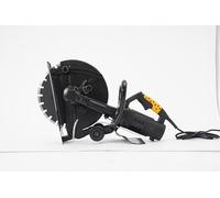 Fridgestea Affettatrice elettrica da 2800 W, 14 pollici, per calcestruzzo, acciaio e pietra a vuoto, 4600 giri/min, con gestione della polvere e profondità di regolazione: 2-12 cm (220 V)