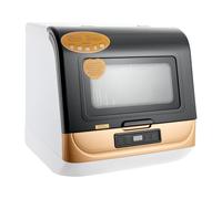 Fridgestea Touch Control - Mini lavastoviglie da tavolo, 800 W, 3 programmi, mini lavastoviglie a 360° per 12-20, adatta per campeggio, camper e piccola cucina, colore: Bianco