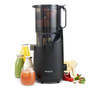 Fridja f2500 Estrattore di Succo ad Alimentazione Automatica | Bocca di Carico 135mm Frutta Intera | Estrattore a Freddo 250W | Alta Resa | Facile da Pulire | Senza BPA | Nero Opaco