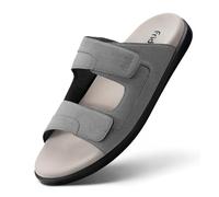 Frido Cloud - Comodi sandali da uomo con suola imbottita e suola zero caduta per supporto dell'arco plantare e alleviare il dolore, sandali leggeri per il tempo libero, grigio nuvoloso, 39.5 EU