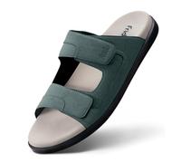 Frido Cloud - Comodi sandali da uomo con suola imbottita e suola zero caduta per supporto dell'arco plantare e alleviare il dolore, sandali leggeri per il tempo libero, verde oliva, 39.5 EU
