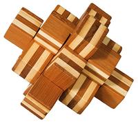 Fridolin 17464 - Puzzle 3D in bambù Bloc