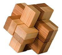 Fridolin - 17468 - Puzzle - Cervello Testa di Legno di bambù - The Big Block