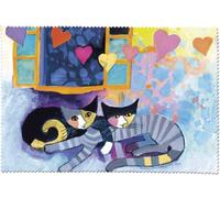 Fridolin 18863 Rosina Wachtmeister Flying Hearts Panno di Pulizia per Occhiali Mussola Multicolore 18 x 12,5 x 1 cm