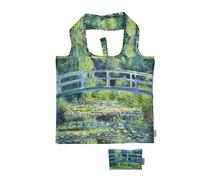 Fridolin Borsa: Claude Monet, ponte - "I was a bottiglia" riciclata, sacchetto in sacchetto, b/h: circa 48 × 60 cm (aperto) b/h: circa 15 × 12 cm (chiuso in una piccola borsa), Multicolore, 48 × 60 cm