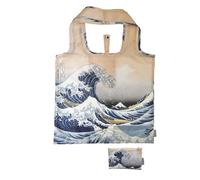 Fridolin Borsa: Hokusai, albero grande - "I was a bottiglia" riciclata, sacchetto in sacchetto, b/h: circa 45,5 × 68,5 cm (aperto); b/h: circa 15,5 × 9,5 cm (chiuso in una piccola borsa), Multicolore,