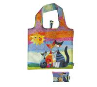Fridolin Borsa: Rosina Wachtmeister, Momenti di felicitá - I was a bottiglia" riciclata, borsa in sacchetto, b/h: circa 45,5 × 68,5 cm (aperta); b/h: circa 15,5 × 9,5 cm (chiuso in una piccola borsa)