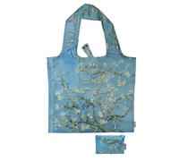 Fridolin Borsa: Van Gogh, fiori di mandorla - "I was a bottiglia" riciclata, sacchetto in sacchetto, b/h: circa 48 × 60 cm (aperto) b/h: circa 15 × 12 cm (chiuso in una piccola borsa), Multicolore, 48