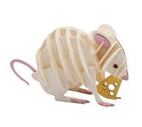 Fridolin Modello di carta 3D Mouse bianco