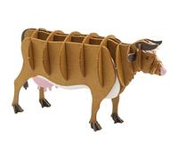 Fridolin Modello di carta 3D mucca, marrone