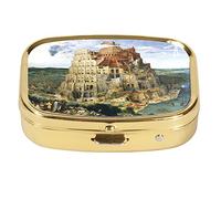 Fridolin Scatola portapillole Bruegel in Metallo, Multicolore, 5.1x3.6x1.8 cm