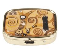 Fridolin Scatola portapillole Klimt-Thuya in Metallo, Multicolore, 5.1x3.6x1.8 cm