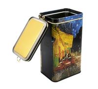 Fridolin Van Gogh: Cafe de Nuit 19403 - Barattolo per caffè in metallo con chiusura a leva, volume ca. 1,4 litri