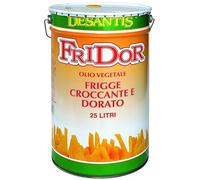Fridor Olio Vegetale per Frittura, Croccante e Dorato, 25 Litri