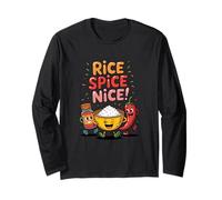 Fried Rice Spice Nice Hot Rice Maglia a Manica
