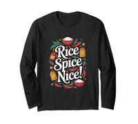 Fried Rice Spice Nice Hot Rice Maglia a Manica