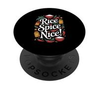 Fried Rice Spice Nice Hot Rice PopSockets PopGrip Adesivo