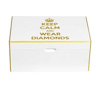FrIEDrICH/23 Cofanetto portagioielli KEEP CALM MEDIUM BIANCO LUCIDO