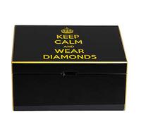 FrIEDrICH/23 Cofanetto portagioielli KEEP CALM MEDIUM NERO LUCIDO