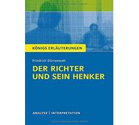 Friedrich Dürre Der Richter und sein Henker von Friedrich Dürrenmatt (Tascabile)