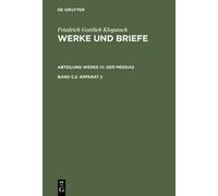 Friedrich Gottlieb Klopstock Apparat 2 (Copertina rigida)