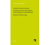 Friedrich Heinr David Hume über den Glauben oder Idealismus und Real (Tascabile)
