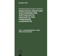 Friedrich Karl Gustav Geric Vom Erdrinden- Oder Erdflächen-Ba (Copertina rigida)
