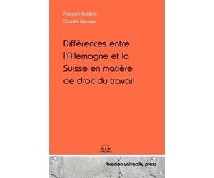 Friedrich Kreif Différences entre l'Allemagne et la Suisse en matièr (Tascabile)