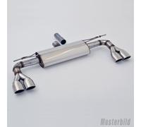 Friedrich Motorsport Duplex Scarico Sportivo 76mm Silenziatore per VW Tiguan