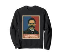 Friedrich Nietzsche Filosofo Tedesco Ritratto retrò Felpa