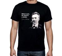 Friedrich Nietzsche Musica Frase Uomo T-Shirt - Philosopy