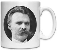 Friedrich Nietzsche - Tazza in ceramica bianca con foto del filosofo tedesco