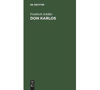 Friedrich Schiller Don Karlos (Copertina rigida)